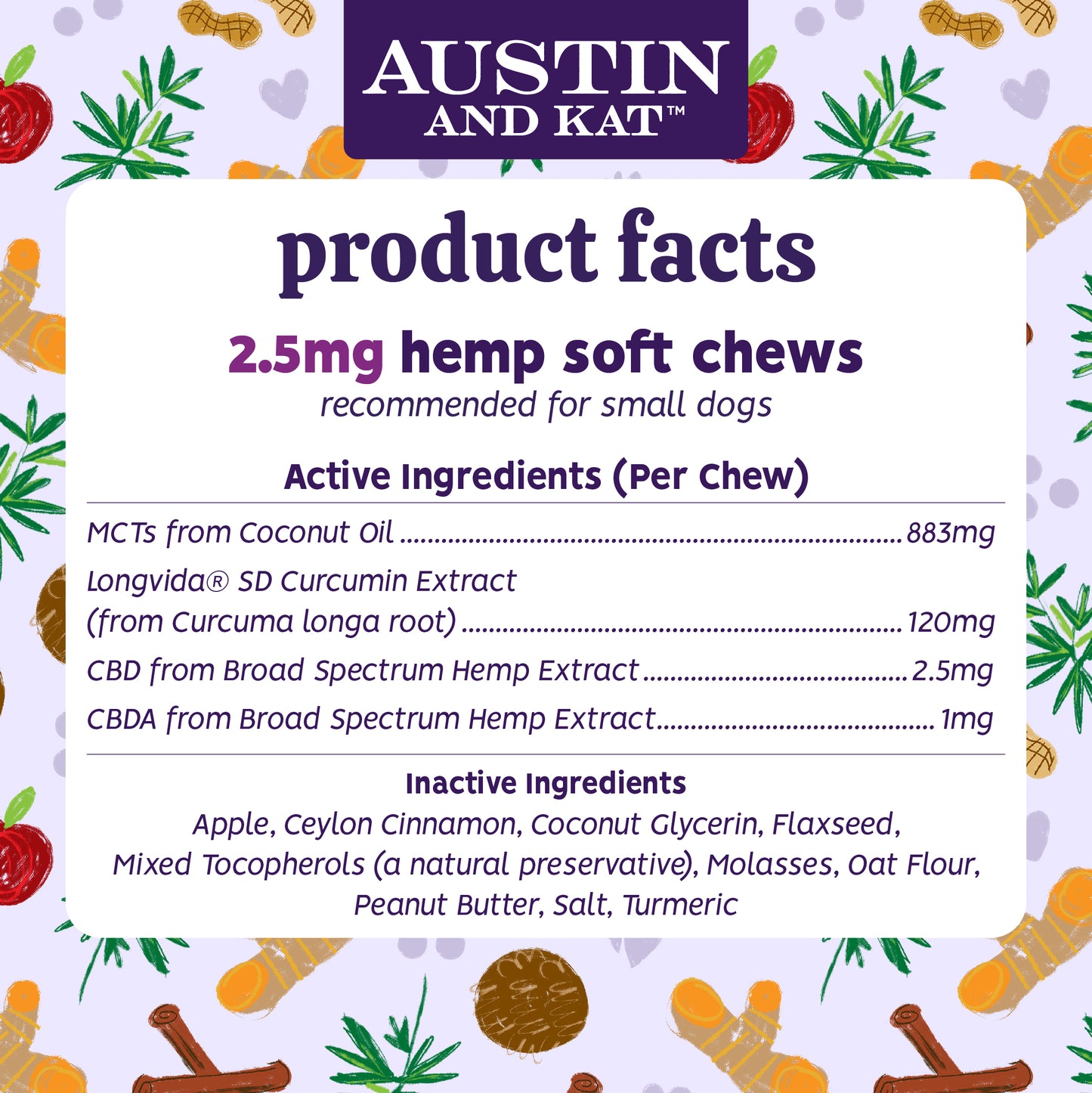 Small Batch Soft Chews - 2.5mg