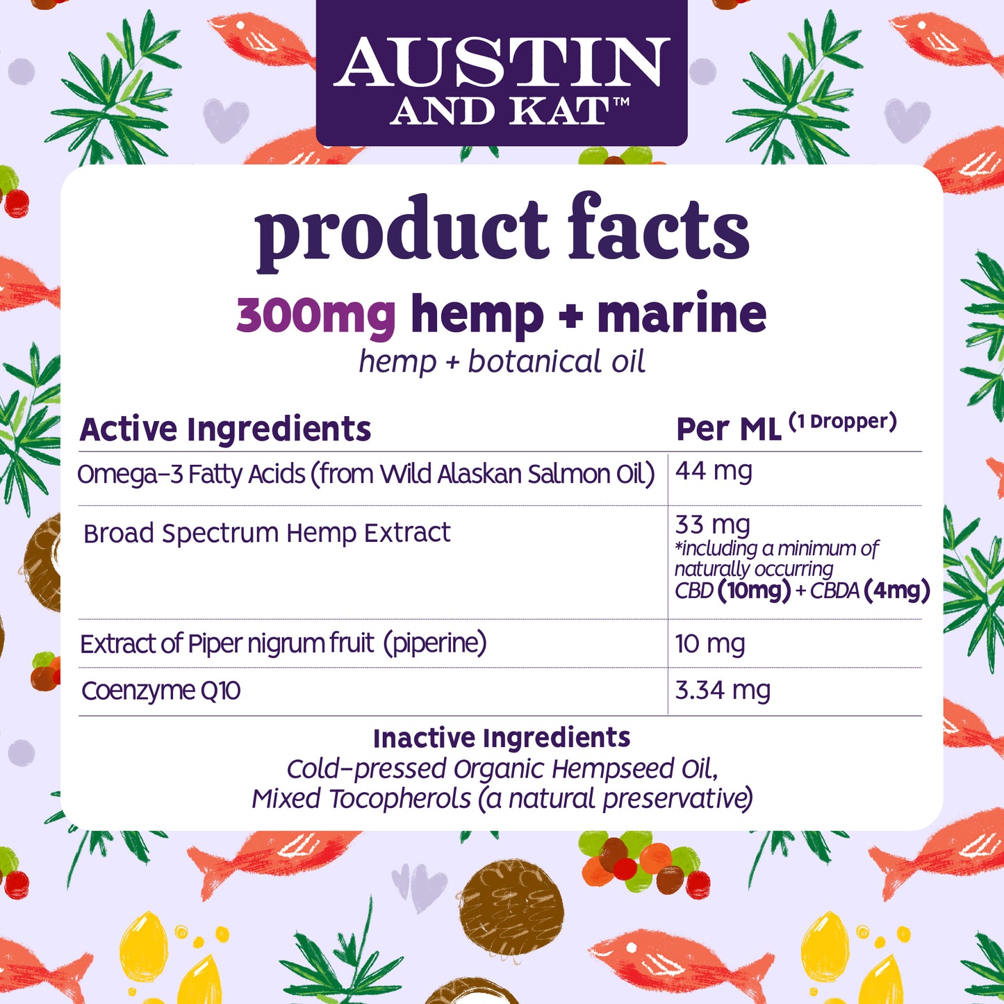 Hemp with Fish Oil - 300mg