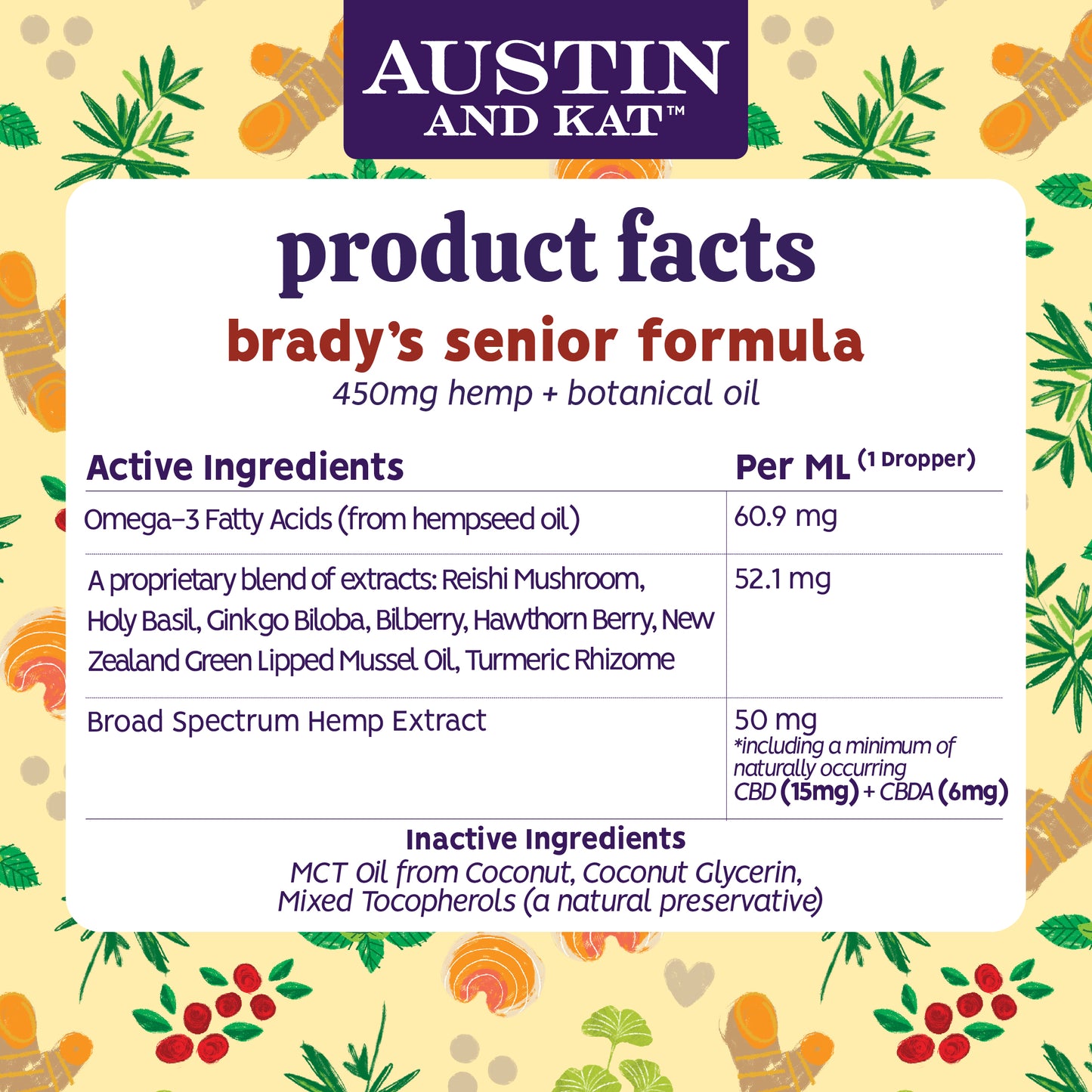 Senior Formula Oil - 450mg