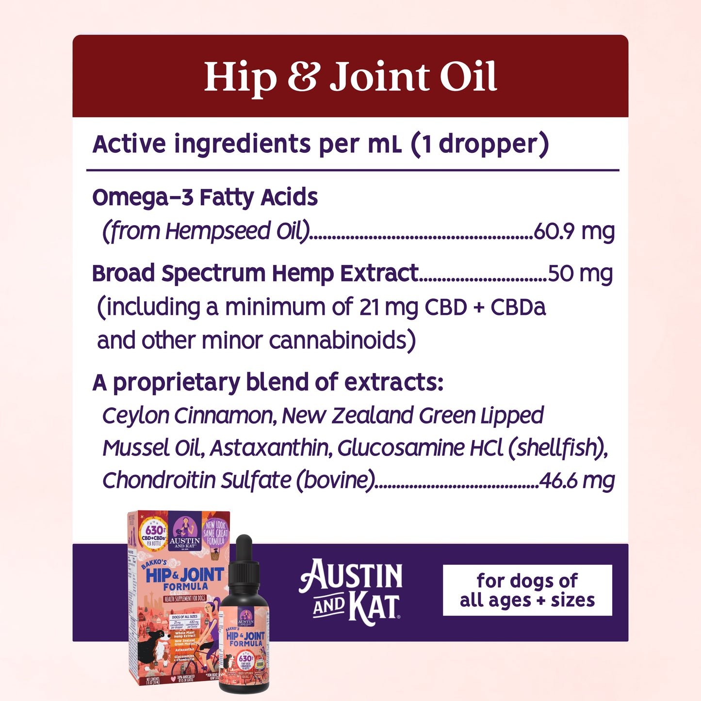Bakko's Hip and Joint Oil - 630mg