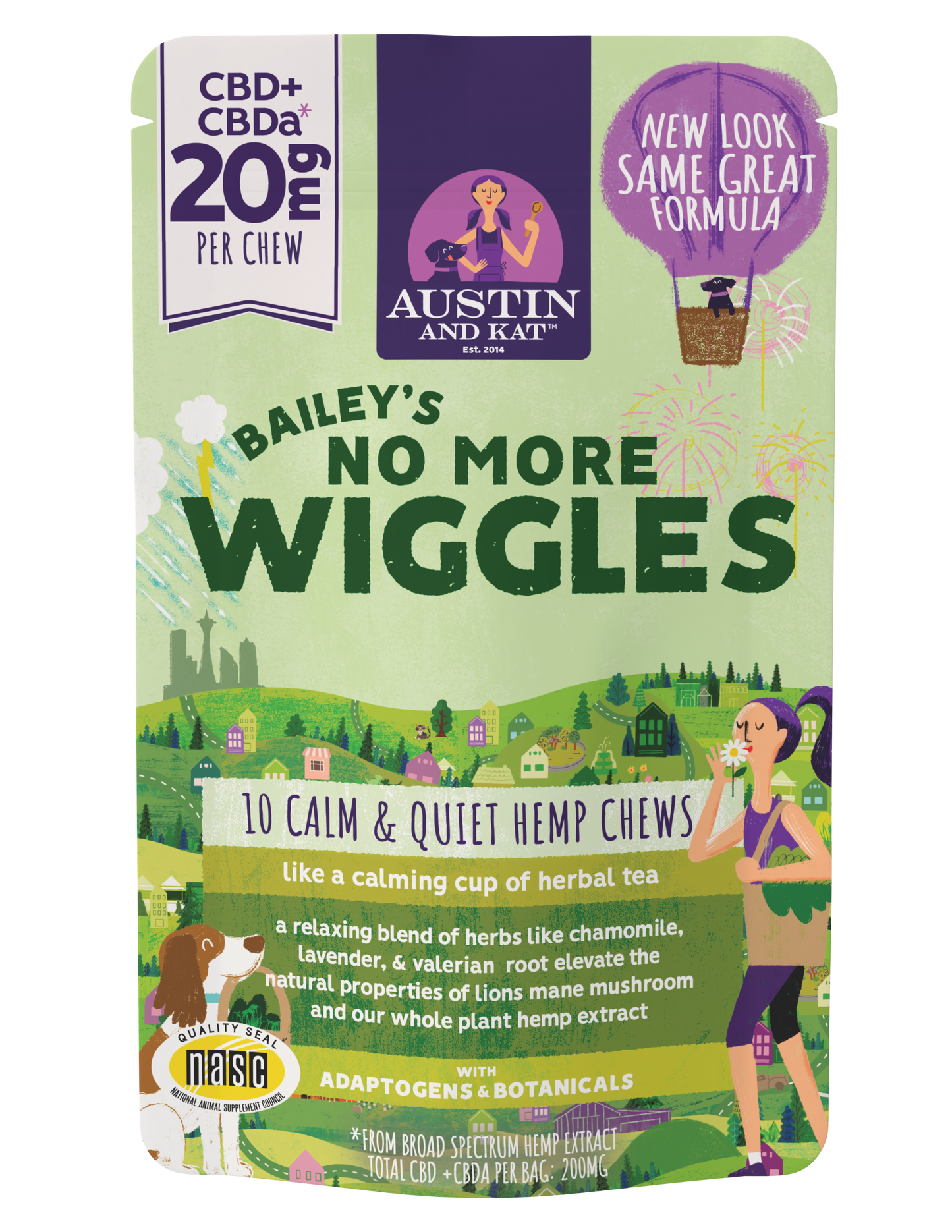 10 PACK - No More Wiggles Chews - 20mg