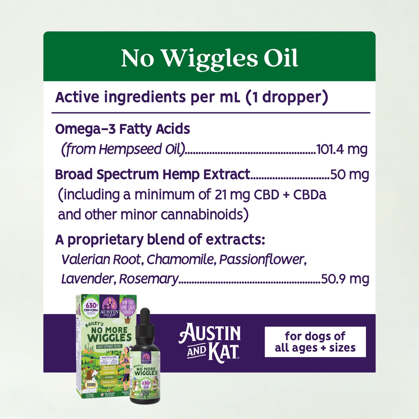 No More Wiggles Oil - 630mg