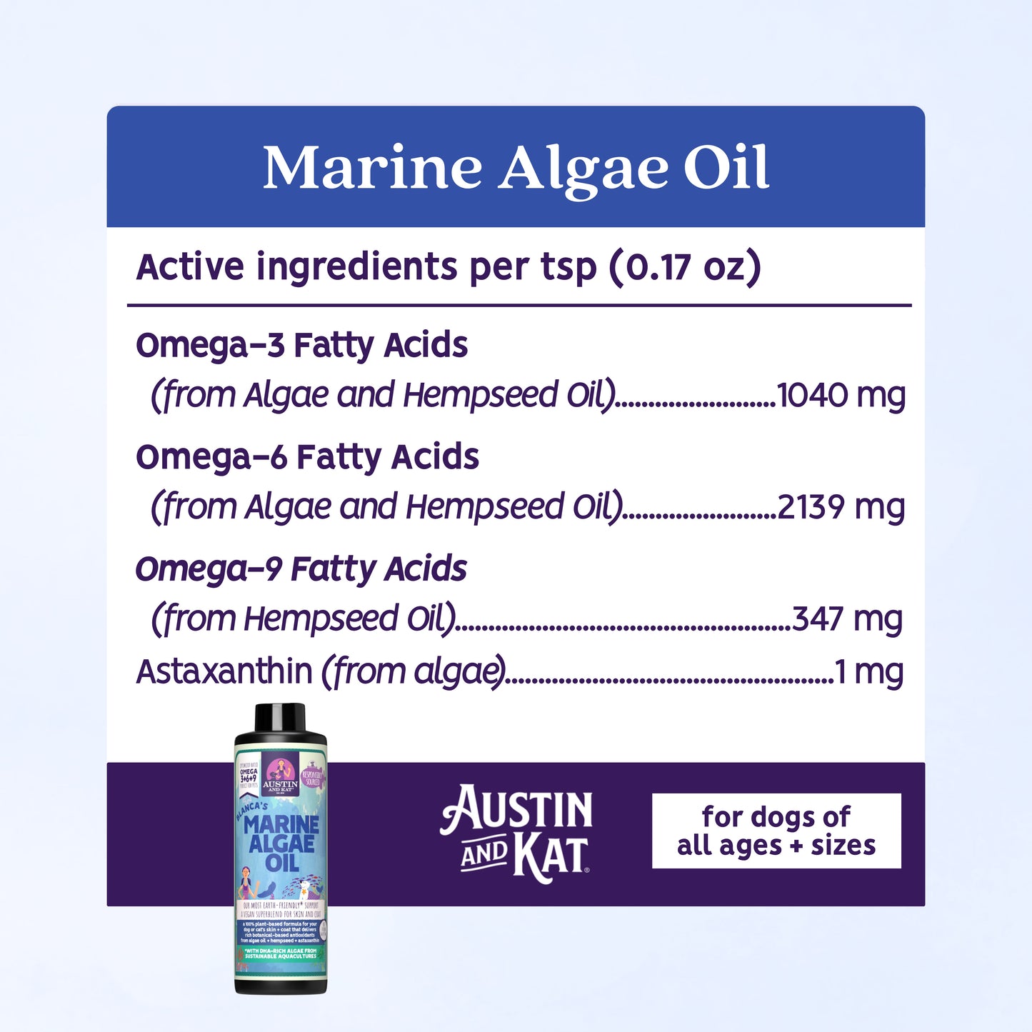 Blanca's Marine Algae Oil