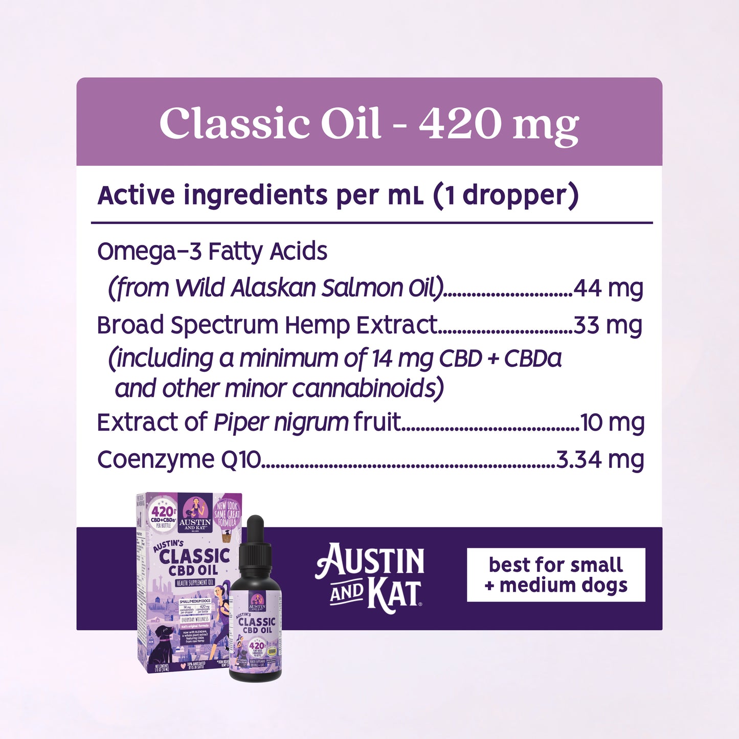 CBD+CBDa Oil - 420mg