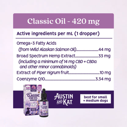 CBD+CBDa Oil - 420mg