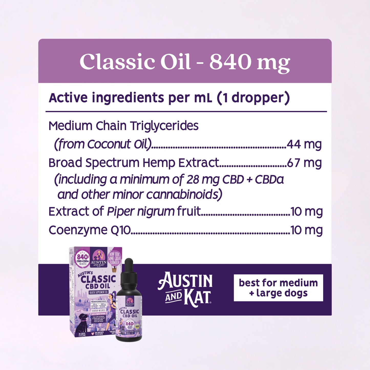 CBD+CBDa Oil - 840mg