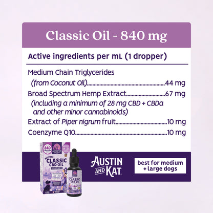 CBD+CBDa Oil - 840mg
