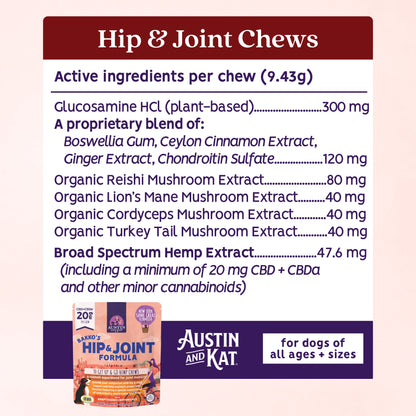 Bakko's Hip & Joint Chews  - 20mg