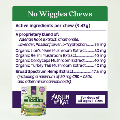 No More Wiggles Chews - 20mg